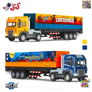ماکت فلزی تریلی اسکانیا به همراه کانتینر درب بازشو SCANIA Metal 8005