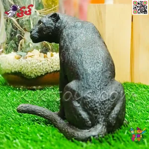 عکس فیگور حیوانات ماکت پلنگ سیاه و جگوار اسباب بازی Black panther figure X152