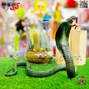 قیمت فیگور حیوانات ماکت مار شاه کبری اسباب بازی King cobra Snake Fiqure 1787