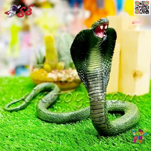 خرید فیگور حیوانات ماکت مار شاه کبری اسباب بازی King cobra Snake Fiqure 1787