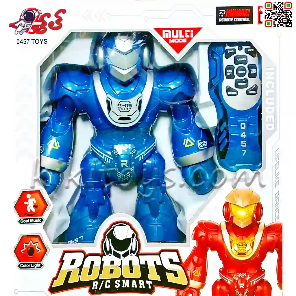 ربات کنترلی اسباب بازی آبی و قرمز