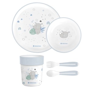 سرویس ملامین کیکابو طرح savanna رنگ آبی