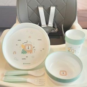سرویس ملامین کیکابو طرح savanna  رنگ سبز