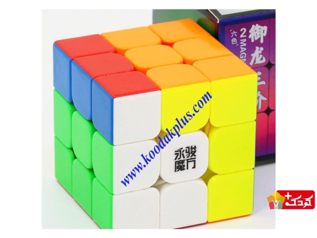 روبیک 3x3 مگنتی برند وای جی یولانگ استیکرلس YJ 3x3 Yulong V2 M
