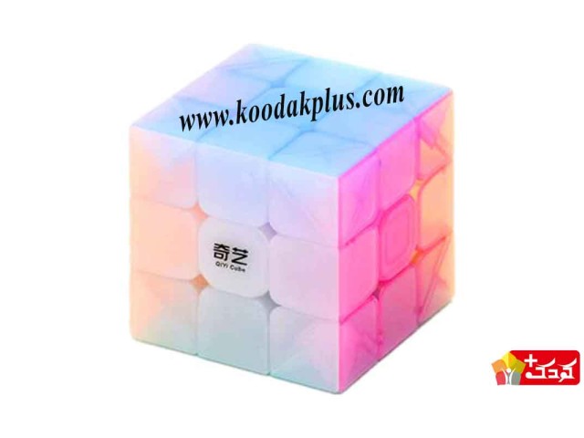 روبیک 3×3 ژله ای برند کای وای وریور دبلیو رنگ ثابت QiYi 3x3 Warrior W Jelly