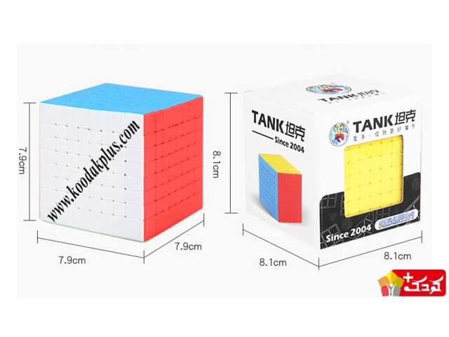 روبیک 8×8 برند شنگ شو تانک رنگ ثابت ShengShou Tank 8×8×8