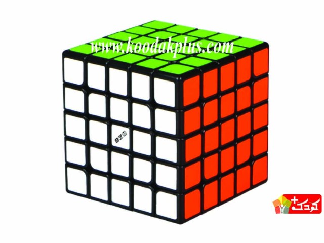 روبیک 5×5 مگنتی برند کای وای ام اس زمینه مشکی QiYi MS 5×5×5