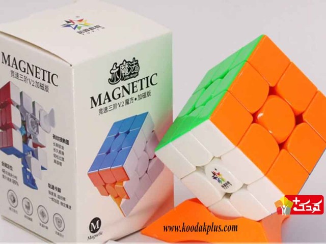 مکعب روبیک 3 در 3 یوکسین لیتل مجیک ورژن  دو Yuxin Cube 3×3×3 Stickerless