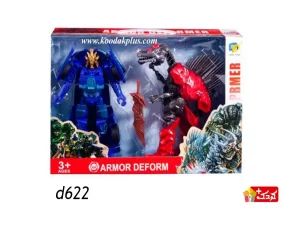اسباب بازی ربات تبدیل شونده پسرانه جفتی مدل transformers-d622