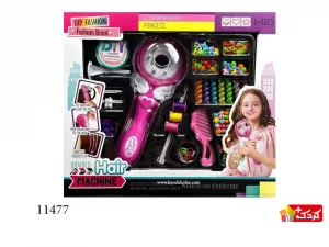ست دستگاه بافت مو کودک به همراه مهره مدل 75-XW155