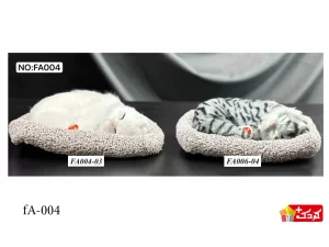 عروسک گربه موزیکال داخل سبد مدل FA-021