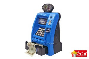 قلک اسباب بازی طرح دستگاه خود پرداز(رمز دار+باطری خور) مدل3005