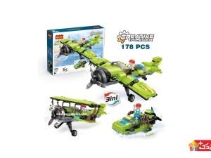 لگو هواپیما اسباب بازی سه طرح مدل COGO-3030