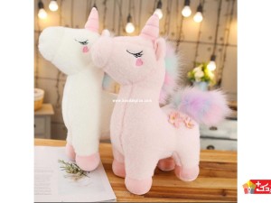 عروسک طرح اسب تک شاخ یونیکورن ایستاده کد 104 unicorn