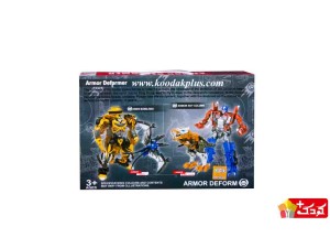 اسباب بازی ربات تبدیل شونده پسرانه جفتی مدل transformers-d622