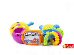 اسباب بازی جغجغه کرم هولی تویز مدل lovely worm-736B