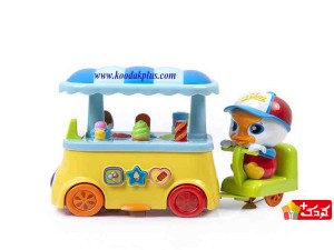 ماشین بستنی فروش موزیکال هولی تویز مدل ice cream cart 6101
