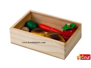برش میوه چوبی کودک به همراه چاقو بی خطر