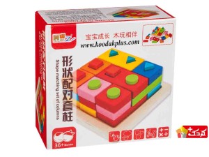 اسباب بازی چوبی جایگذاری اشکال مدل shape-matching