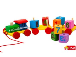اسباب بازی چوبی قطار جایگذاری اعداد   Wooden Train Numbers