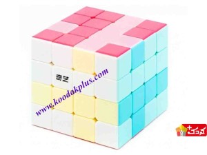 روبیک 4×4 نئون کای وای استیکرلس  QiYi Neon 4×4×4