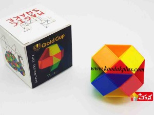 روبیک ماری گلد کاپ رنگ ثابت  rubik GoldCup Magic snak