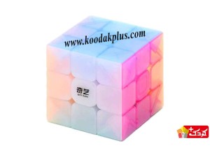 روبیک 3×3 ژله ای برند کای وای وریور دبلیو رنگ ثابت   QiYi 3x3 Warrior W Jelly