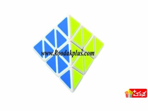 روبیک هرم 3x3 برند شنگ شو برچسبی  زمینه سفید روان و با کیفیت