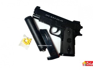 کلت ساچمه ای فلزی airsoft gun خفه کن دار مدل (+c9)