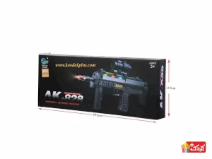 تفنگ اسباب بازی موزیکال و باطری خور طرح یوزی مدل ak-828