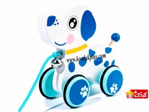 حیوانات عروسکی چوبی چرخ دار برای رده سنی 3 سال به بالا