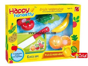 اسباب بازی برش میوه پلاستیکی 6 قطعه مدل 12-666