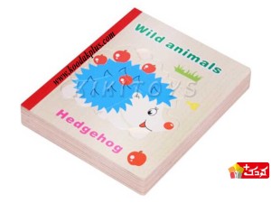پازل چوبی کتابی کودک قطعه درشت