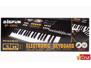 ارگ اسباب بازی آموزشی باطری و فلش خور بیگفان 37 کلید مدل keyboard bigfan bf-430A2