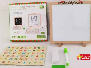 تخته سیاه و وایت برد دوطرفه مگنتی به همراه پازل و ماژیک