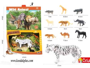 مجموعه 7 عددی فیگور حیوانات وحشی در 4 مدل Wild Animal