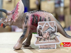 فیگور گوشتی دایناسور طرح تریستراتوپس مدل dinosaur-HY509A