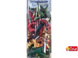 پک فیگور اسباب بازی دایناسور جنس گوشتی مدل dinosaurs