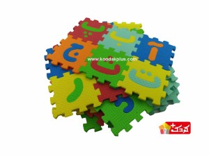بازی آموزشی فومی طرح الفبای فارسی مدل FS بسته 42 عددی