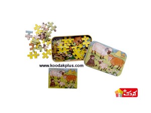 پازل چوبی طرح حیوانات مدل ترنم