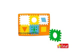 بازی آموزشی مدل جورچین فومی طرح جامدادی رومیزی