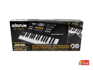 ارگ اسباب بازی آموزشی باطری و فلش خور بیگفان 37 کلید مدل keyboard bigfan bf-430A2