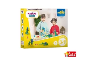 بازی ساختنی مدل مکعب‌ های جادویی 32 قطعه زینگو
