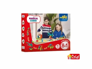 بازی ساختنی مدل مکعب‌ های جادویی 88 قطعه زینگو