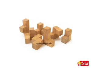 اسباب بازی چوبین مدل مکعب سوما