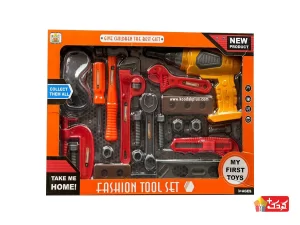 ست ابزار اسباب بازی FASHION TOOL به همراه دريل  و عینک مدل 77-36778
