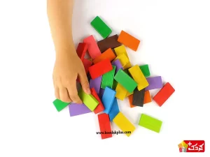 اسباب بازی چوبین مدل دومینو چوبی