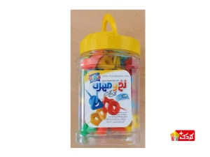 بازی فکری نخ و مهره رنگی قلقلک مدل 50 تایی