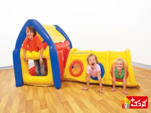 خانه بادی کودک تونل دار اینتکس مدل 48643