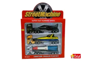 ست تریلی فلزی سه عددی مدل street machine